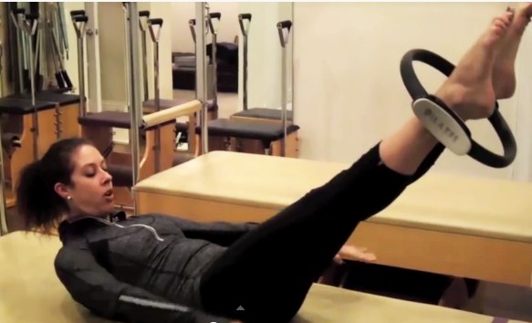 anel pilates tornozelo externo