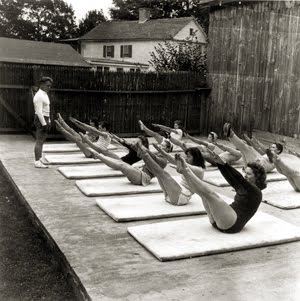 aula em grupo joseph pilates ar livre