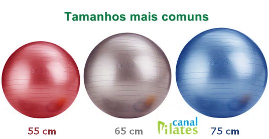 tamanhos bola pilates